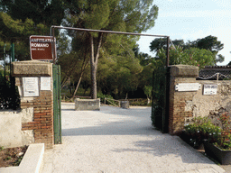 Entrance to the Roman Amphitheatre at the Parco Archeologico della Neapolis park