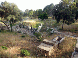 North side of the Roman Amphitheatre at the Parco Archeologico della Neapolis park