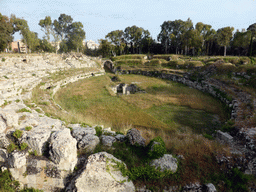 The Roman Amphitheatre at the Parco Archeologico della Neapolis park