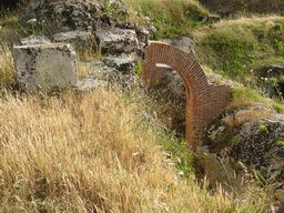 Arch at the east side of the Roman Amphitheatre at the Parco Archeologico della Neapolis park