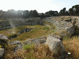 The Roman Amphitheatre at the Parco Archeologico della Neapolis park