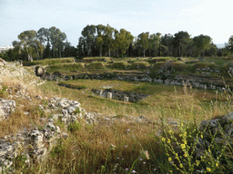 The Roman Amphitheatre at the Parco Archeologico della Neapolis park