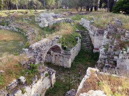 Arch at the north side of the Roman Amphitheatre at the Parco Archeologico della Neapolis park