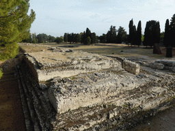 The Ara di Ierone II ruins at the Parco Archeologico della Neapolis park