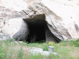 The entrance to the Grotta dei Cordari cave at the Latomia del Paradiso quarry at the Parco Archeologico della Neapolis park