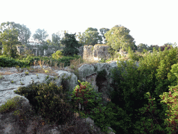 The Latomia del Paradiso quarry at the Parco Archeologico della Neapolis park, viewed from the Via Ettore Romagnoli street