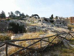 The Tomb of Archimedes at the Parco Archeologico della Neapolis park, viewed from the Via Ettore Romagnoli street