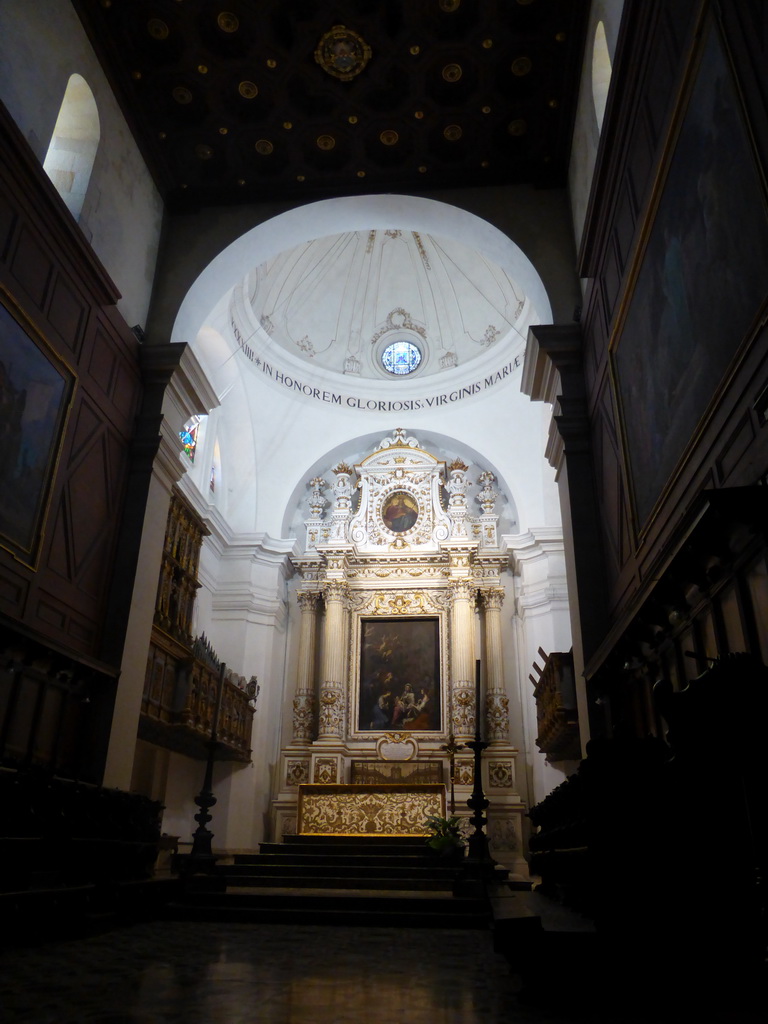 Choir, apse and altar of the Duomo di Siracusa cathedral