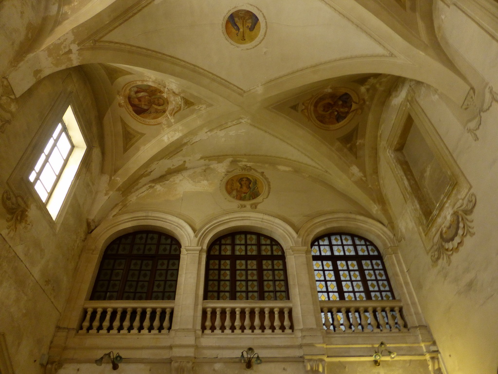 Ceiling of the Cappella del Santissimo Crocifisso chapel at the Duomo di Siracusa cathedral