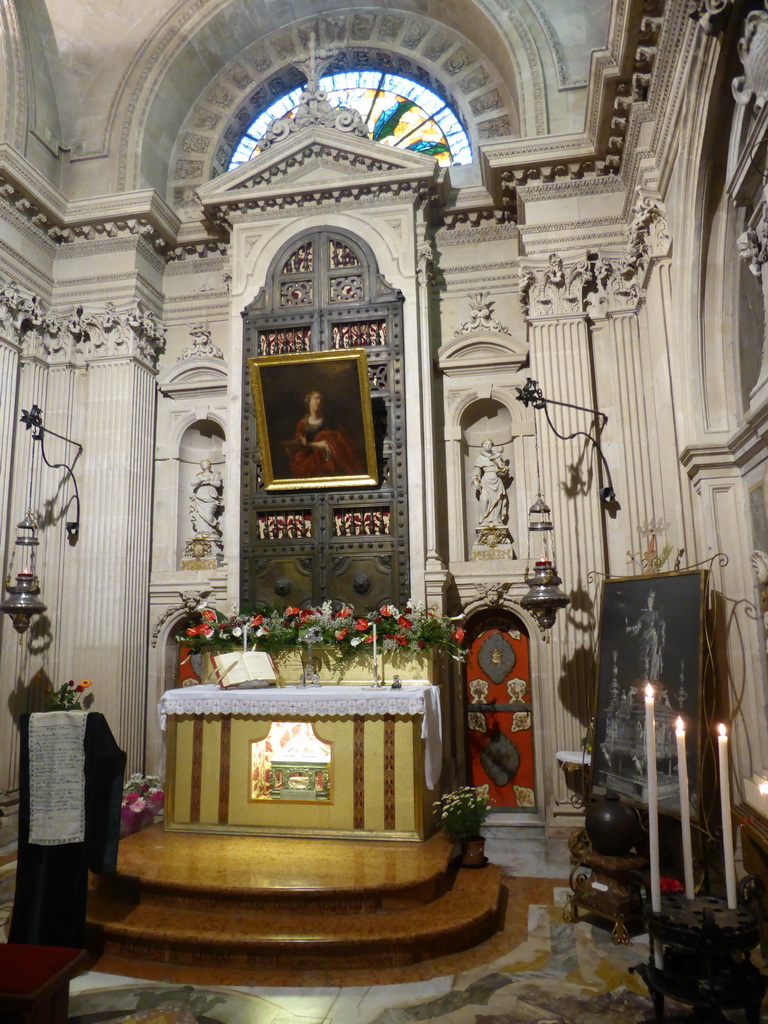 The Cappella di Santa Lucia chapel at the Duomo di Siracusa cathedral
