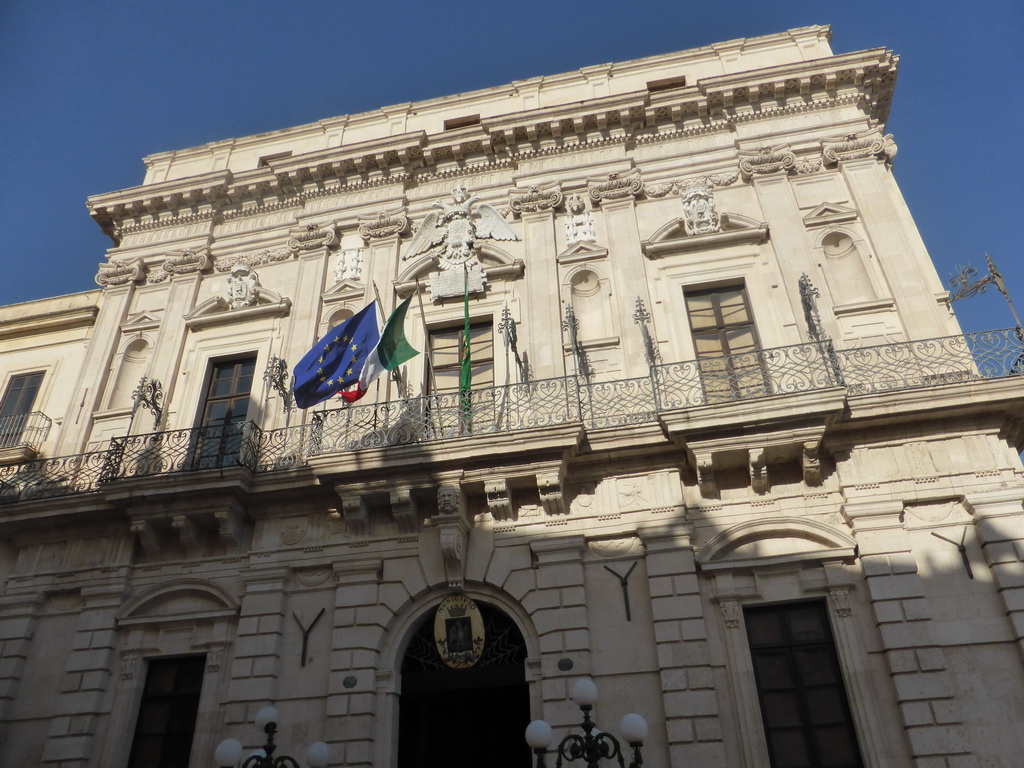 Front of the Palazzo del Governo palace at the Piazza Duomo square