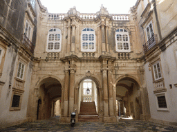 Inner square of the Palazzo Beneventano del Bosco palace at the Piazza Duomo square