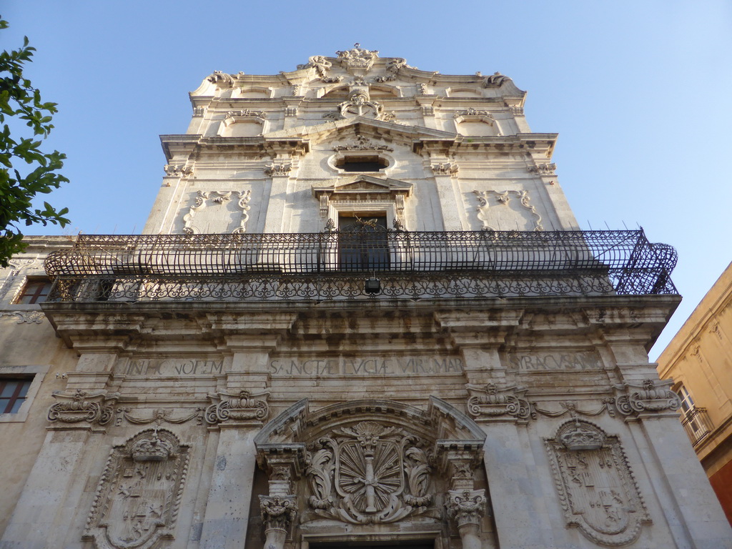 Facade of the Chiesa di Santa Lucia alla Badia church
