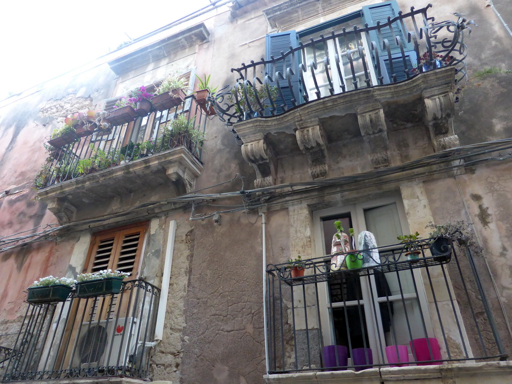 Balconies at the Via Capodieci street