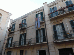 Balconies in the street of the Chiesa San Giovanni Battista church