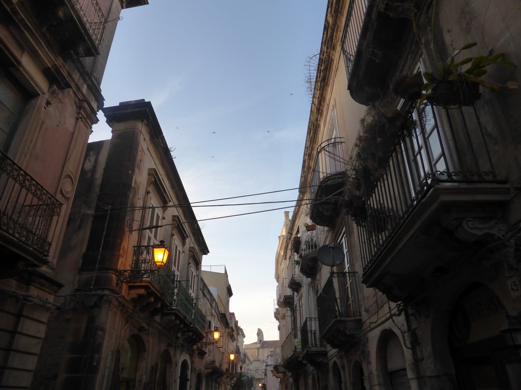 Balconies at the Via della Giudecca street