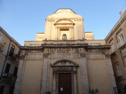 Facade of the Chiesa di San Filippo Apostolo church at the Via della Giudecca street