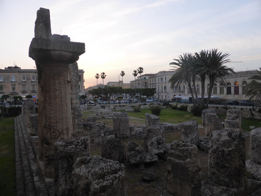 The Temple of Apollo at the Largo XXV Luglio square