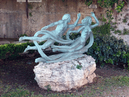 Statue at the Fonte Aretusa fountain