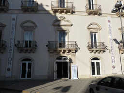 Front of the Museo di Archimede museum at the Piazza Archimede square