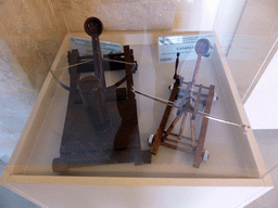 Scale models of catapults at the Museo di Archimede museum