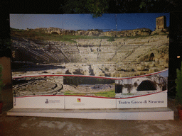 Photographs of the Greek Theatre near the entrance, by night