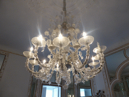 Chandeleer in one of the halls of the Palazzo Borgia del Casale palace