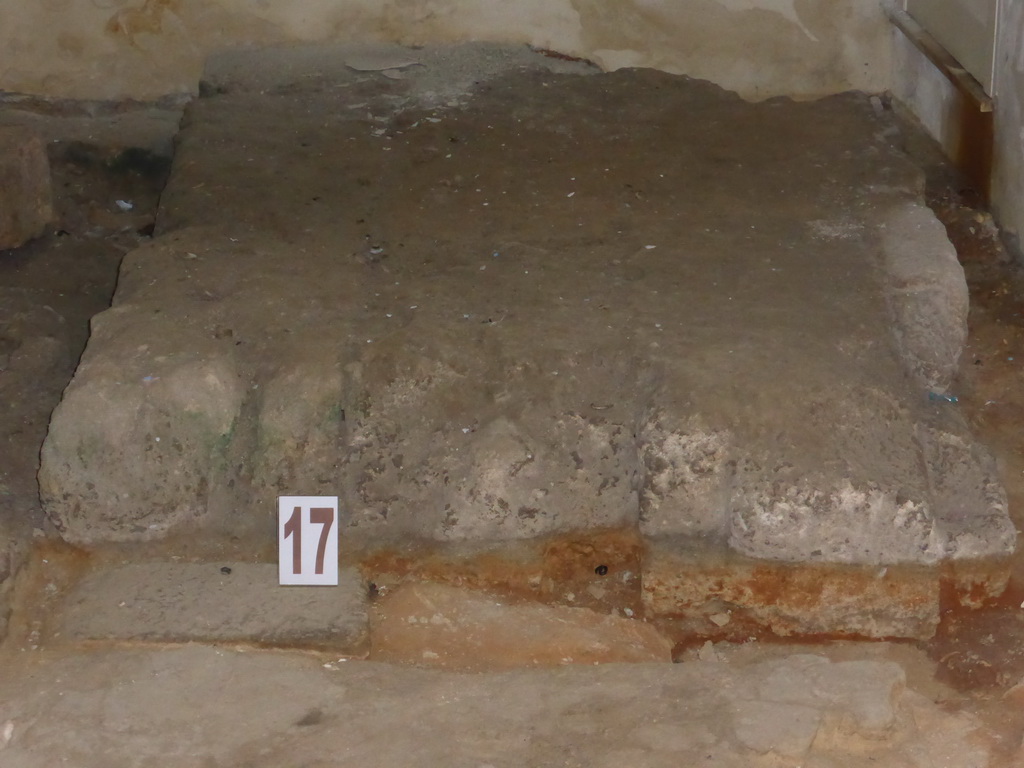 South side of the foundation of the cell at the Tempio Ionico temple