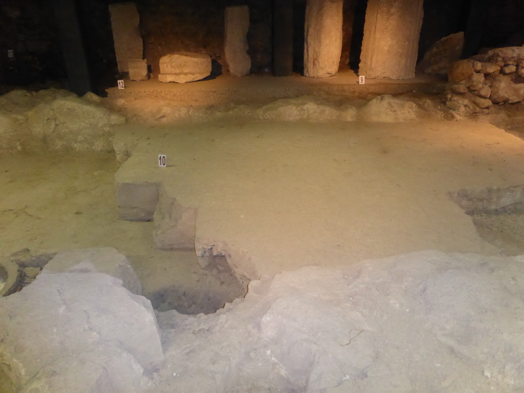 Remains of columns, blocks of the deepest part of the foundation of the north side and the peristasis at the Tempio Ionico temple