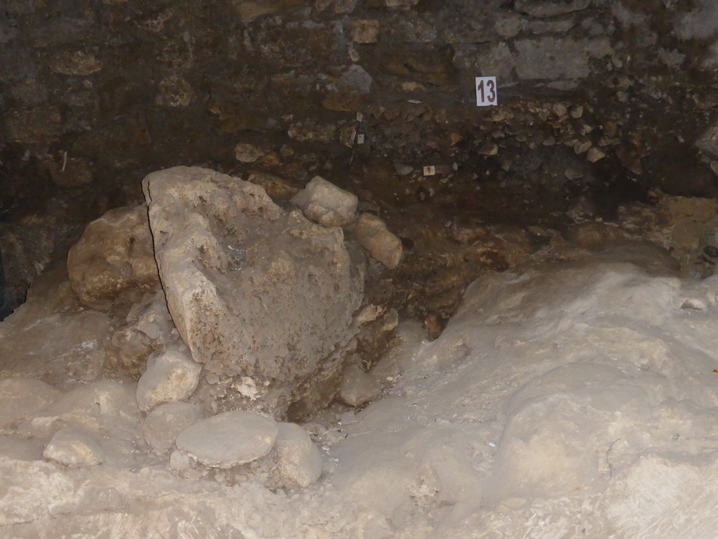 Rest of prehistoric hut at the Tempio Ionico temple