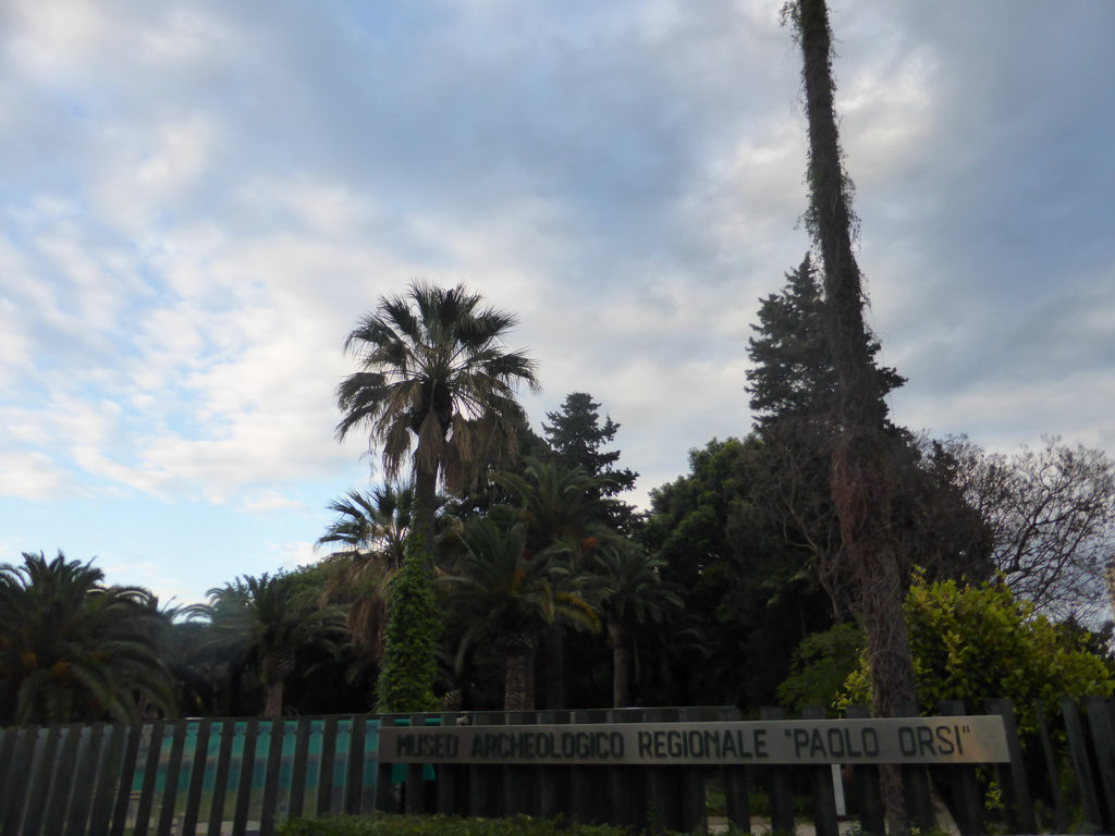 Front of the Paolo Orsi Archaeological Museum at the Viale Teocrito street