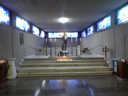 Statue in a chapel of the Santuario della Madonna delle Lacrime church