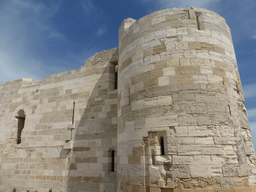 West corner of the main building of the Castello Maniace castle