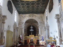 Nave, apse and altar of a church at the Via Capodieci street
