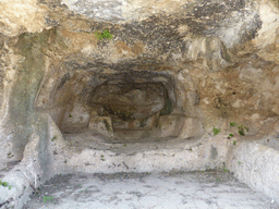 Cave at the Nymphaeum above the Greek Theatre at the Parco Archeologico della Neapolis park