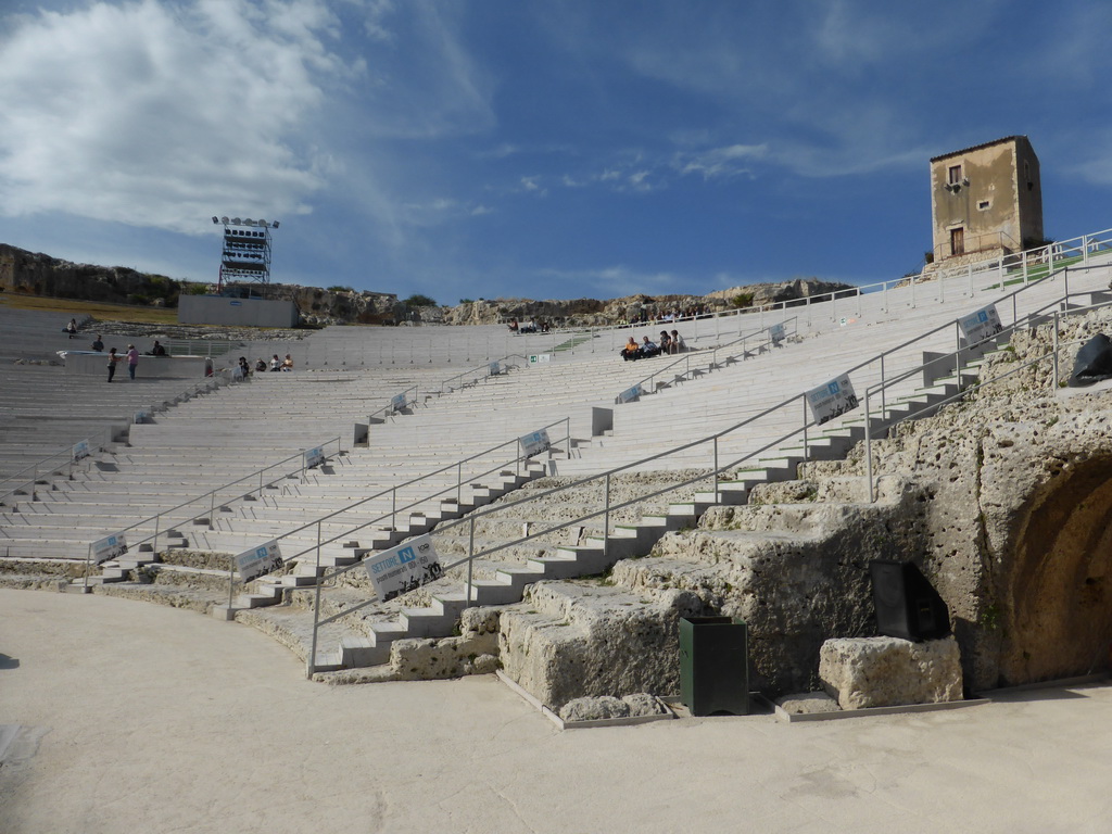 East side of the Greek Theatre at the Parco Archeologico della Neapolis park