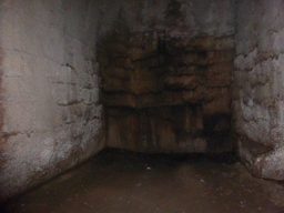 Back wall in the Orecchio di Dionisio cave at the Latomia del Paradiso quarry at the Parco Archeologico della Neapolis park