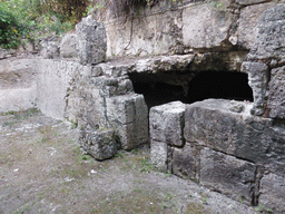 Small cave just outside the Catacombs of San Giovanni