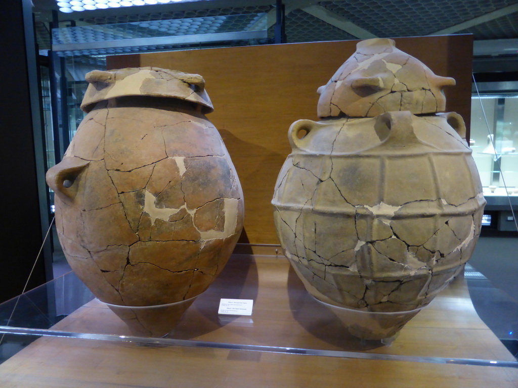 Large pottery from Milazzo, at the ground floor of the Paolo Orsi Archaeological Museum