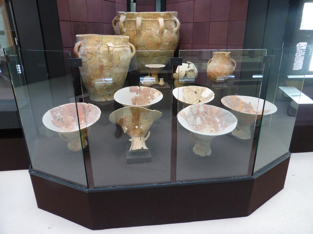 Pottery at the ground floor of the Paolo Orsi Archaeological Museum