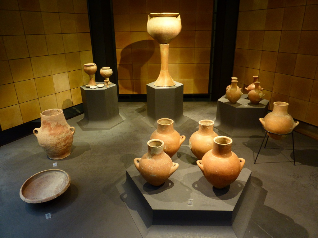 Pottery at the ground floor of the Paolo Orsi Archaeological Museum