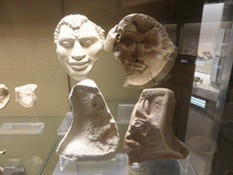 Stone masks at the ground floor of the Paolo Orsi Archaeological Museum