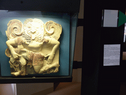 Terracotta plaque with a Gorgon and Pegasus from the Via Minerva street, at the ground floor of the Paolo Orsi Archaeological Museum