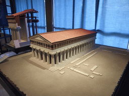 Scale model of the Temple of Apollo at Ortygia, at the ground floor of the Paolo Orsi Archaeological Museum