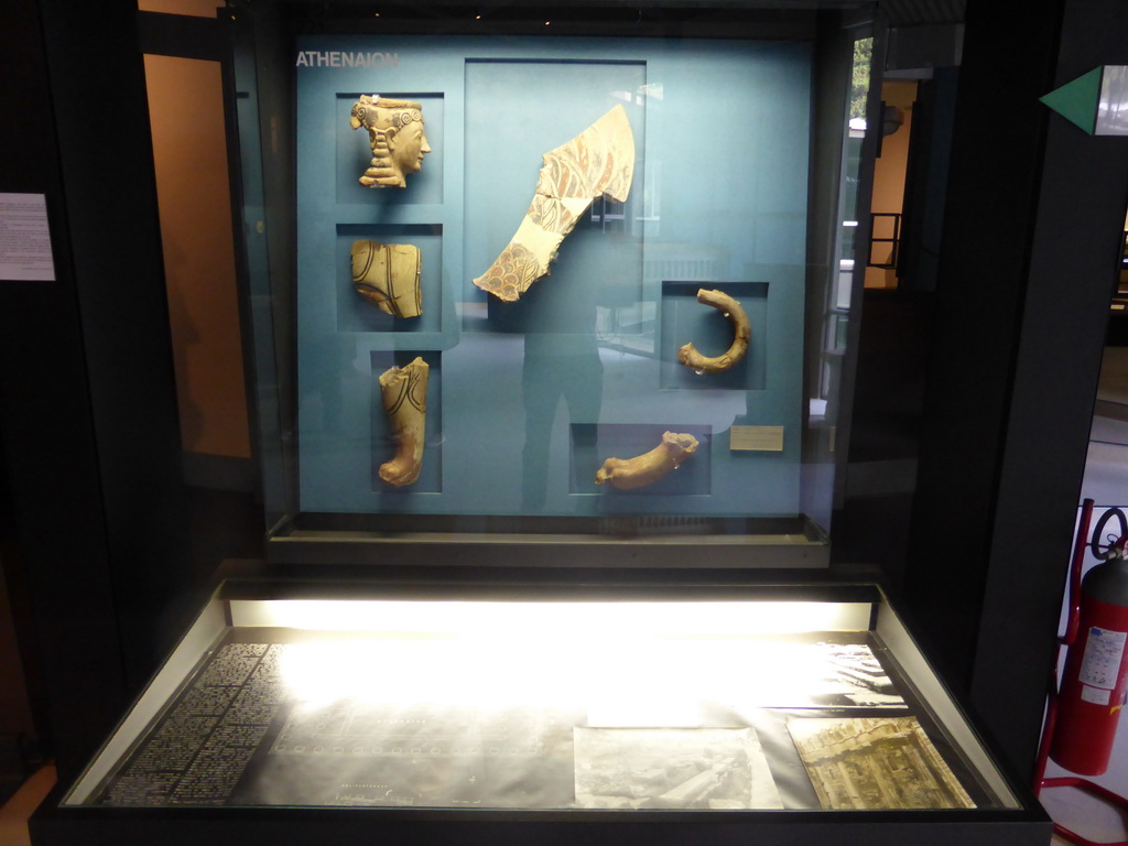 Items from the Temple of Athena at Ortygia, at the ground floor of the Paolo Orsi Archaeological Museum