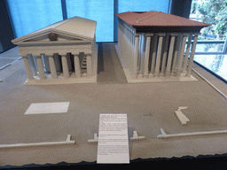 Scale models of the Temple of Athena and the Tempio Ionico temple at Ortygia, at the ground floor of the Paolo Orsi Archaeological Museum