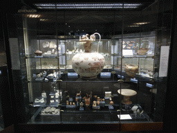 Pottery from the Temple of Athena at Ortygia, at the ground floor of the Paolo Orsi Archaeological Museum