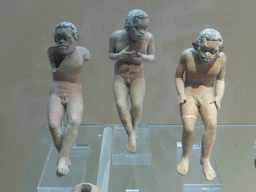 Negroide statuettes at the upper floor of the Paolo Orsi Archaeological Museum