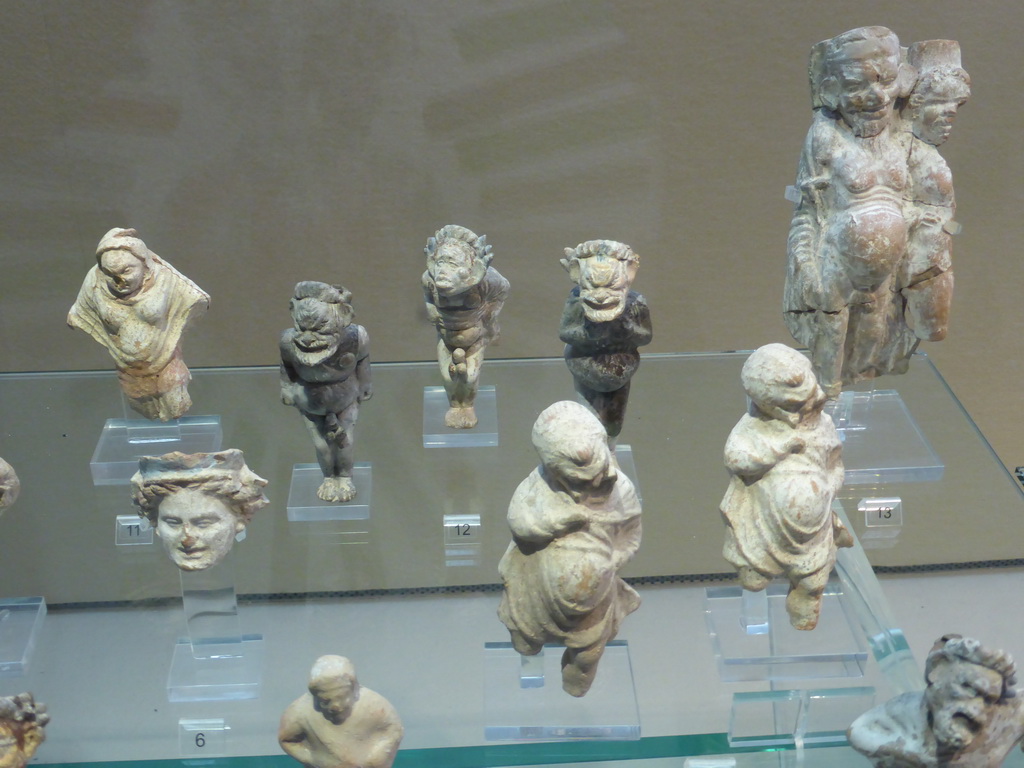 Statuettes at the upper floor of the Paolo Orsi Archaeological Museum