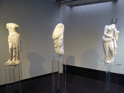 Greek-Roman statues at the upper floor of the Paolo Orsi Archaeological Museum